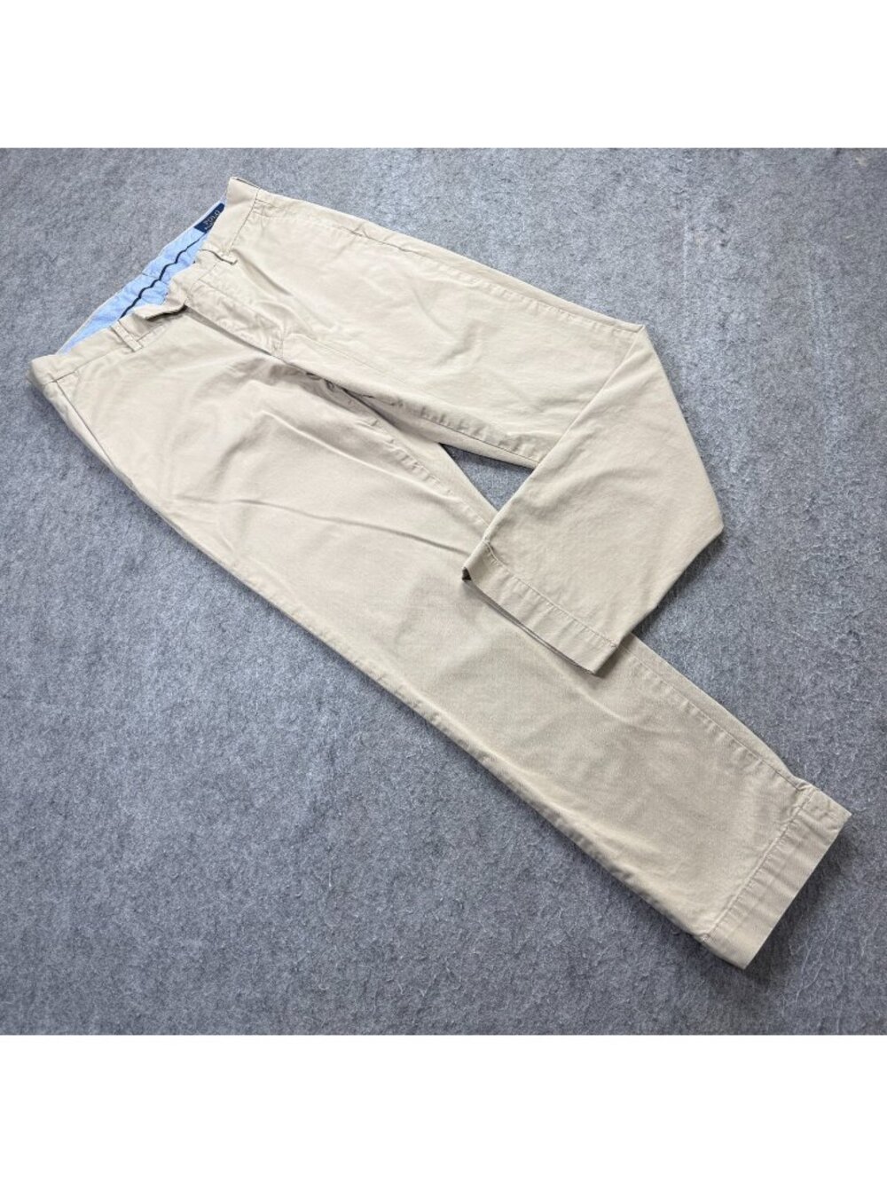 Polo Ralph Lauren Pants Men 31 x 30 Beige Stretch Straight Fit Flat Front b032